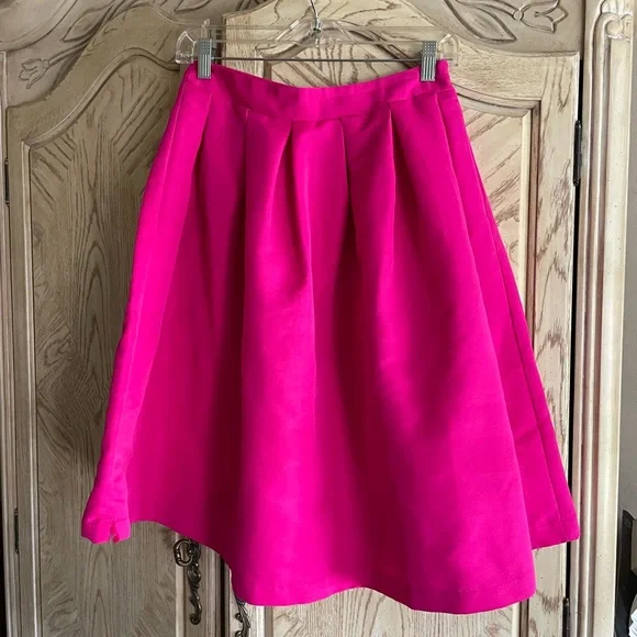 Forever 21 Magenta Fit and Flare Skirt - Picture 1 of 6